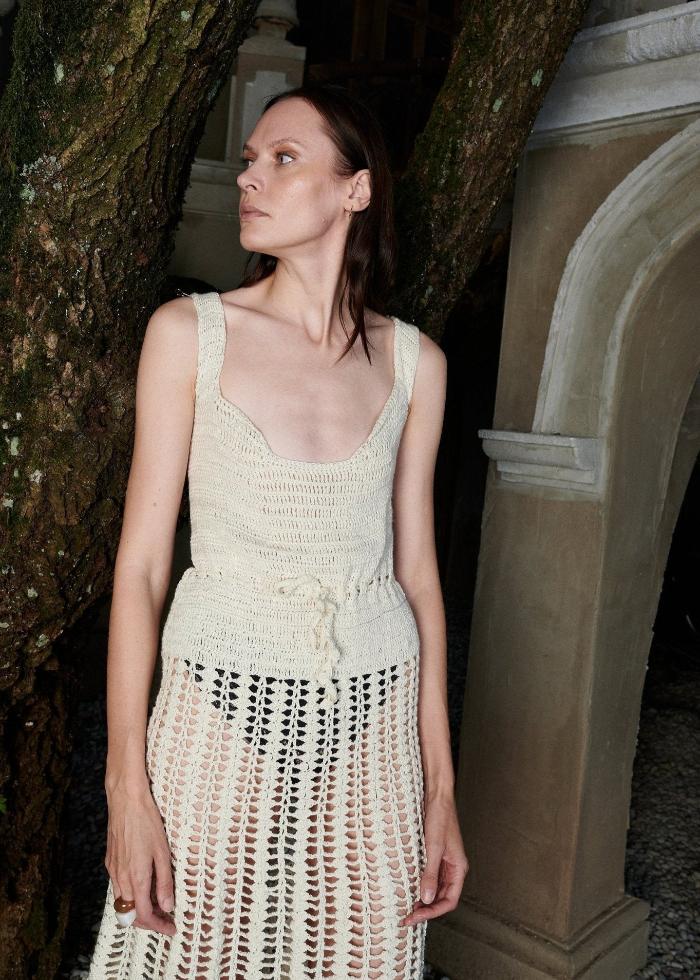 Backless crocheted dress -Blanche Majulahandmade 1