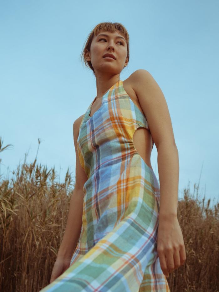 Backless plaid dress - Breeze _Majulahandmade 4