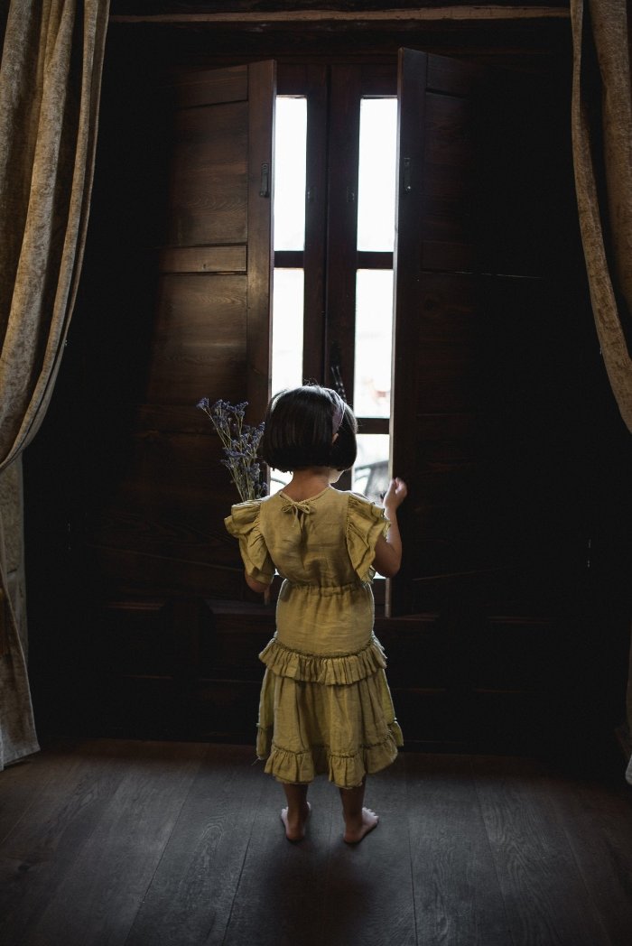 Bohemian linen dress - FRESH BLAIZE-1 - MajulaHandmade