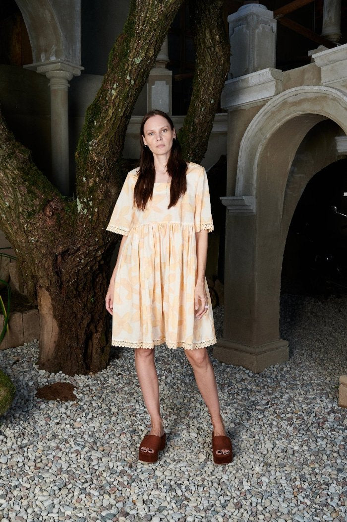 Boho - chic floral dress - GINGER-3 - MajulaHandmade