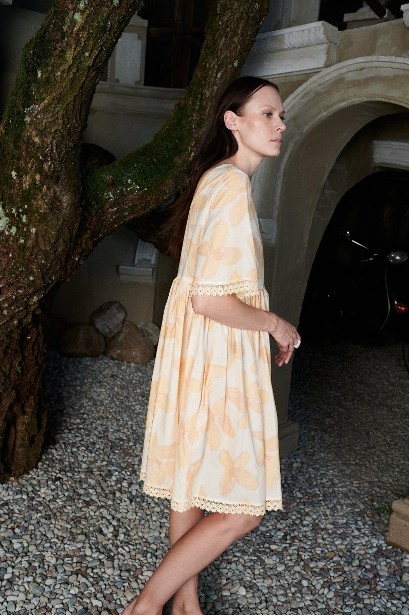 Boho - chic floral dress - GINGER-9 - MajulaHandmade