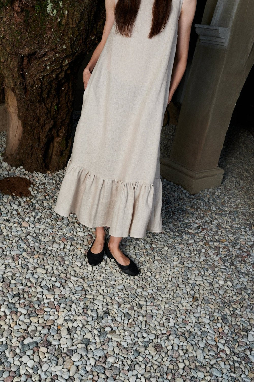 Elegant Loose-Fit Maxi Dress- STELLA-4 - MajulaHandmade
