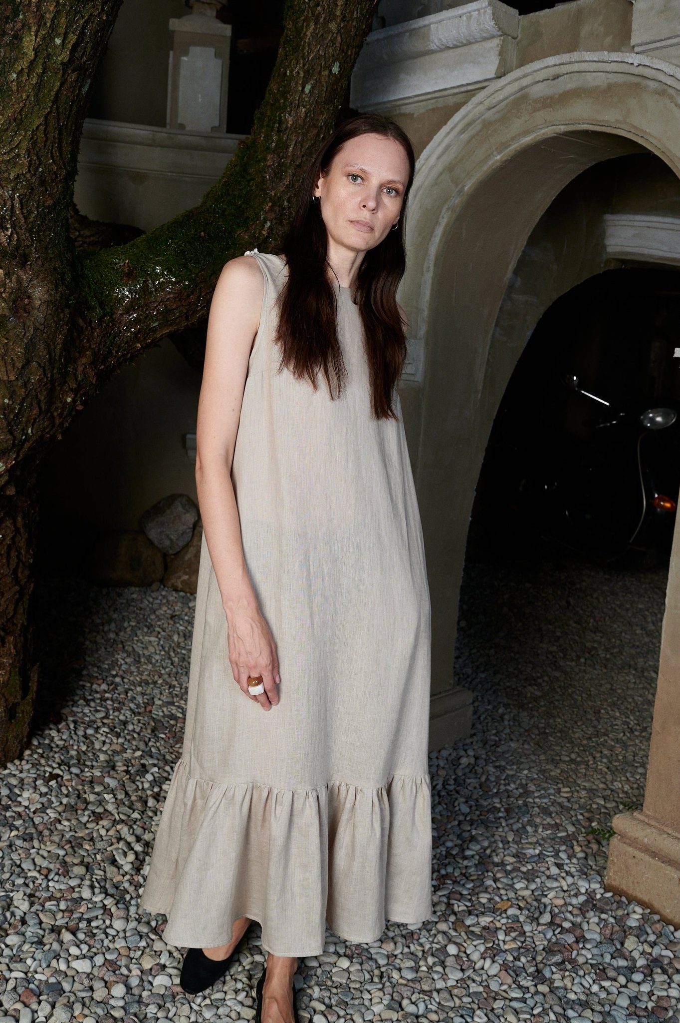 Elegant Loose-Fit Maxi Dress- STELLA-6 - MajulaHandmade