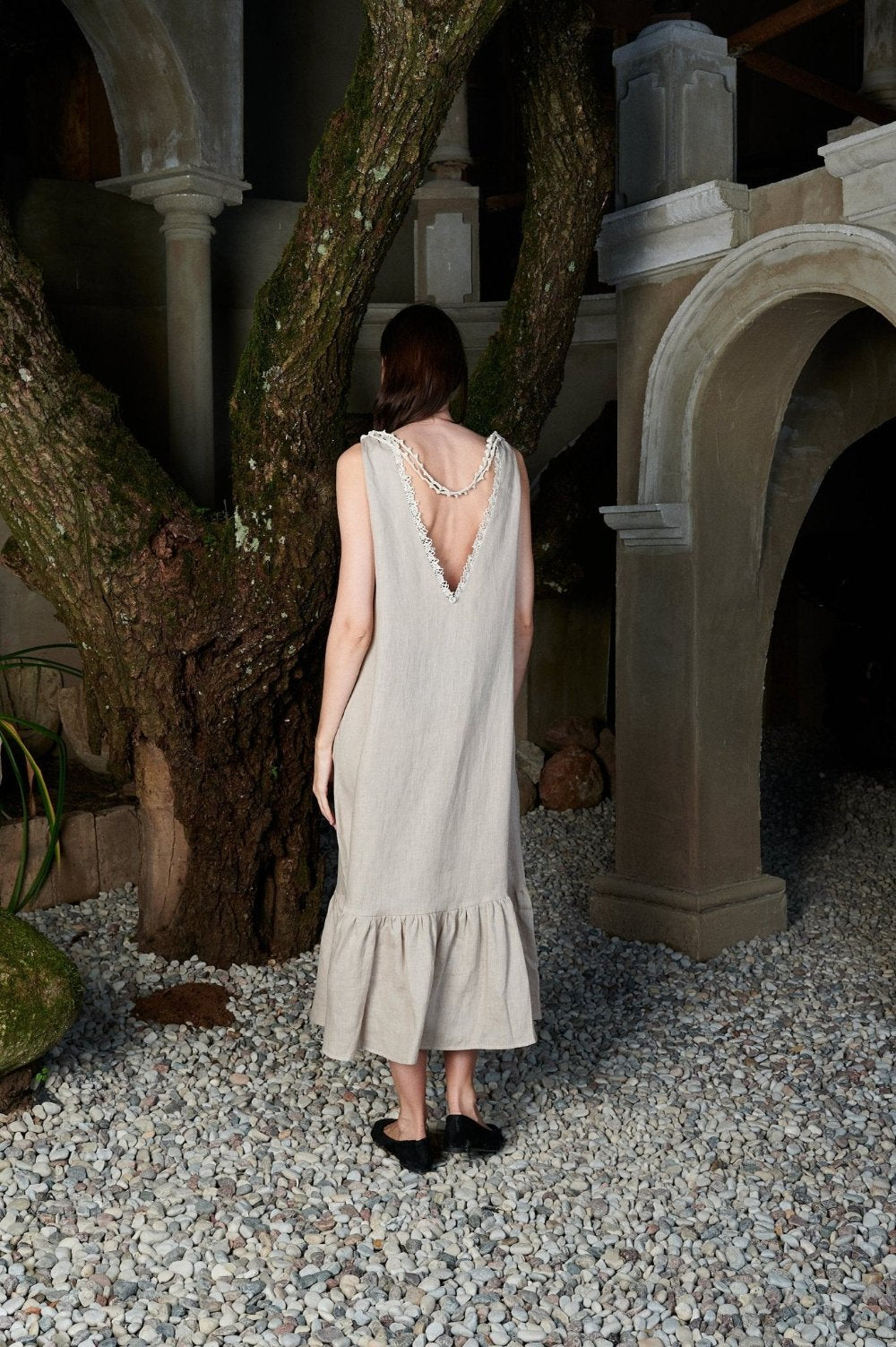 Elegant Loose-Fit Maxi Dress- STELLA-8- MajulaHandmade