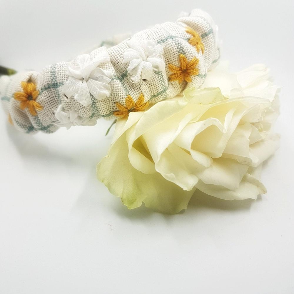 Embroidered headband - BIG DREAMS-1 - MajulaHandmade