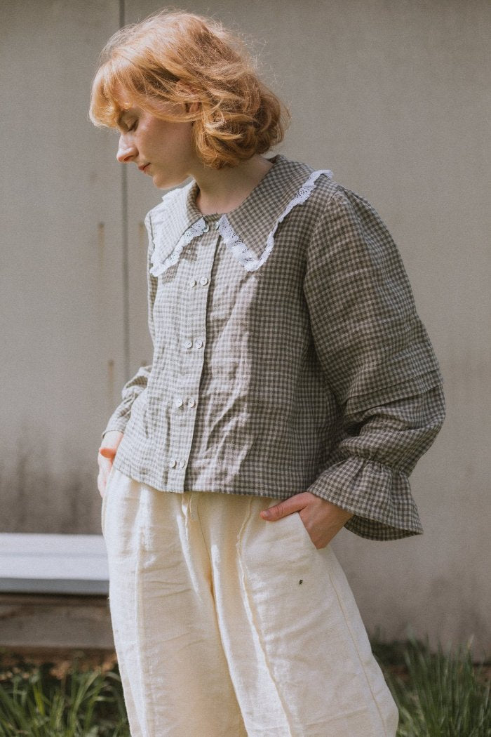 French style linen blouse