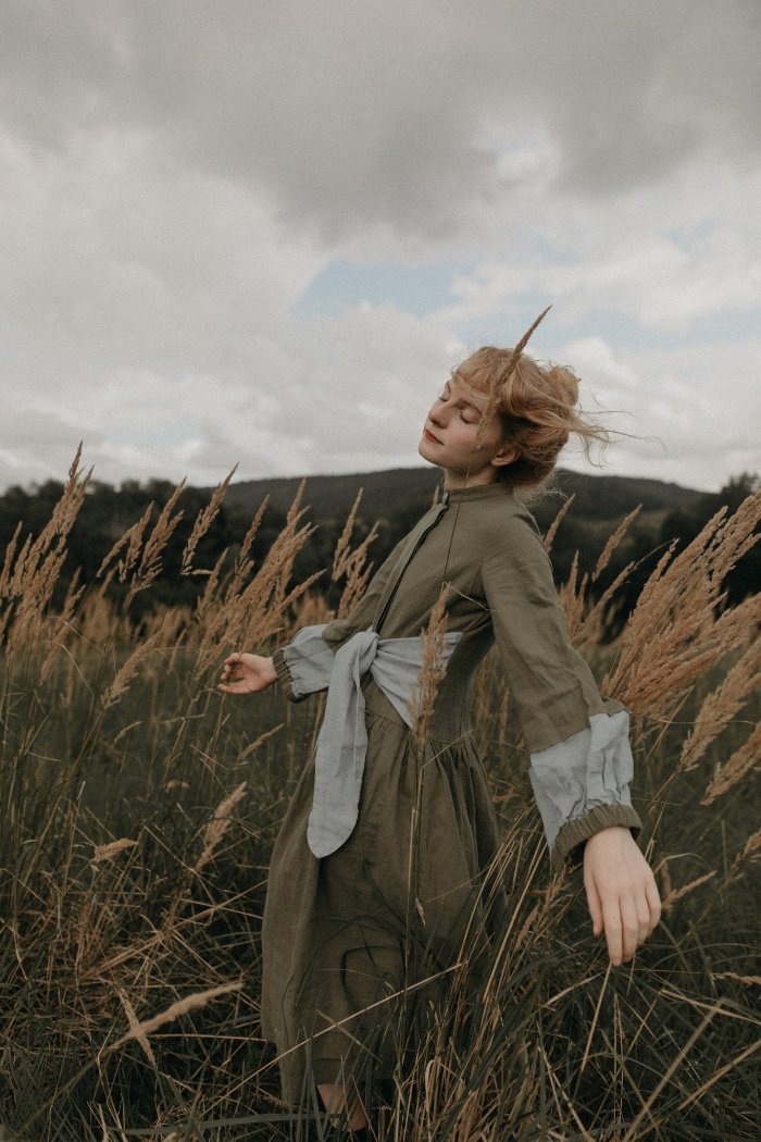 Front tie linen dress - Aria Majulahandmade 3