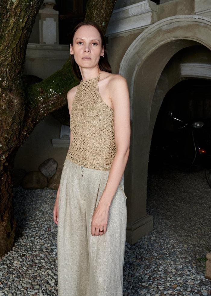 Hand Crocheted Open Back Blouse Majulahandmade 2