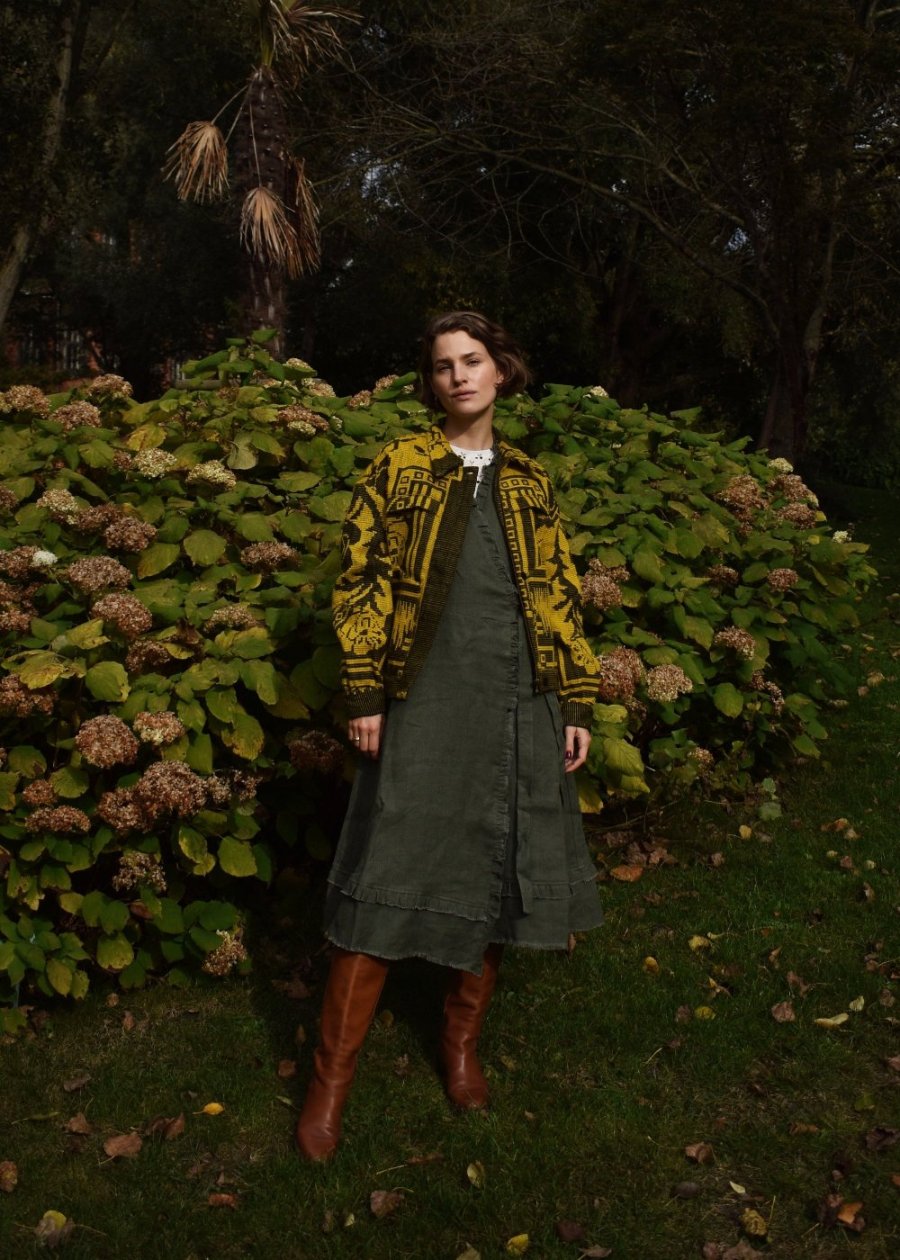 Heavyweight Wrapped Linen Dress - Meida