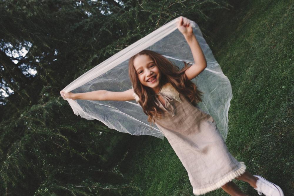 Light simple linen dress - AVIRA-2 - MajulaHandmade