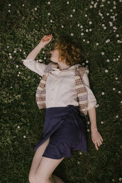 Mini linen skirt - JULIETTE - MajulaHandmade