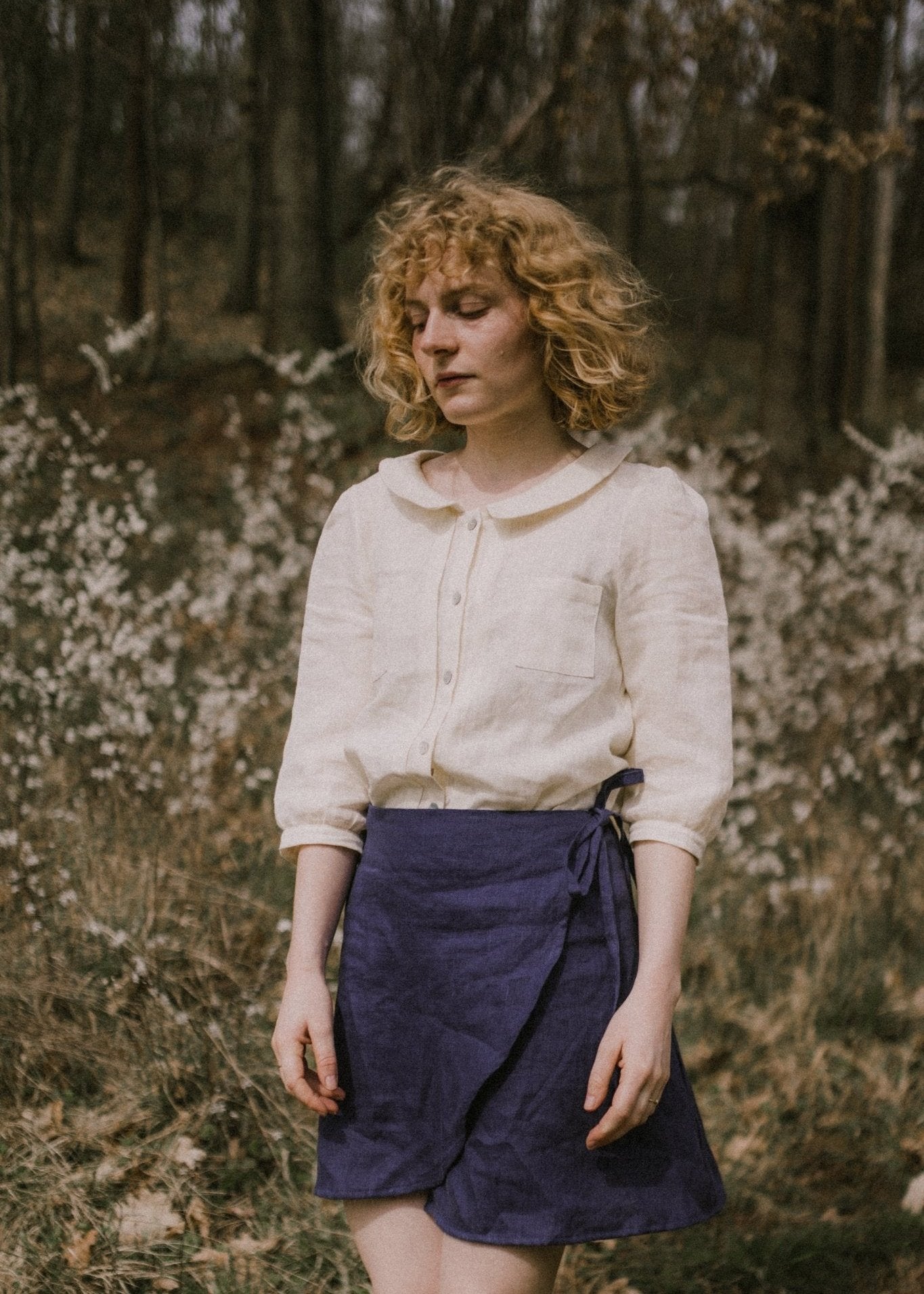 Mini linen skirt - JULIETTE - MajulaHandmade