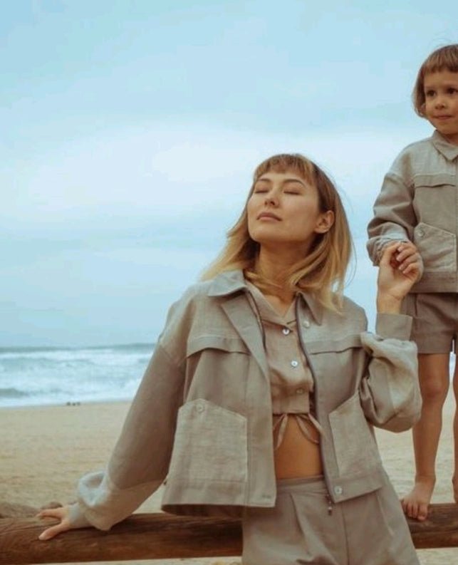 Modern retro cotton jacket-1- MajulaHandmade