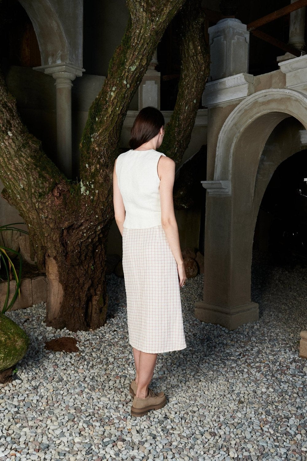 Plaid wrap skirt - VERA-10 - MajulaHandmade