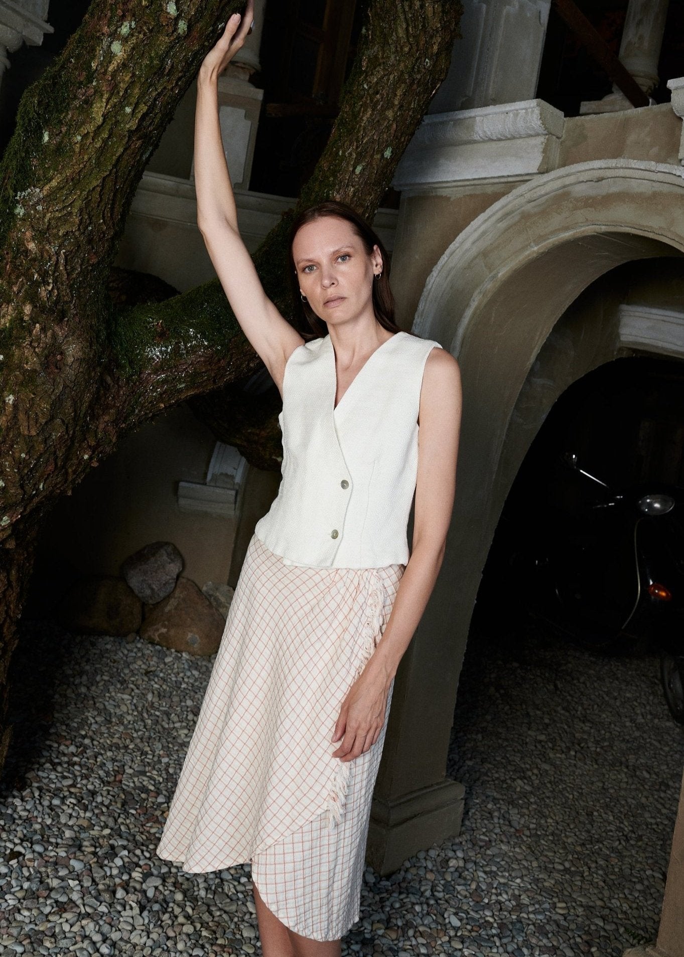 Plaid wrap skirt - VERA - MajulaHandmade