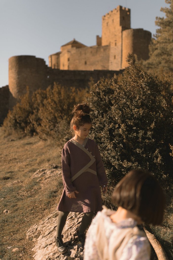 Retro-inspired flowy linen dress-5 - MajulaHandmade