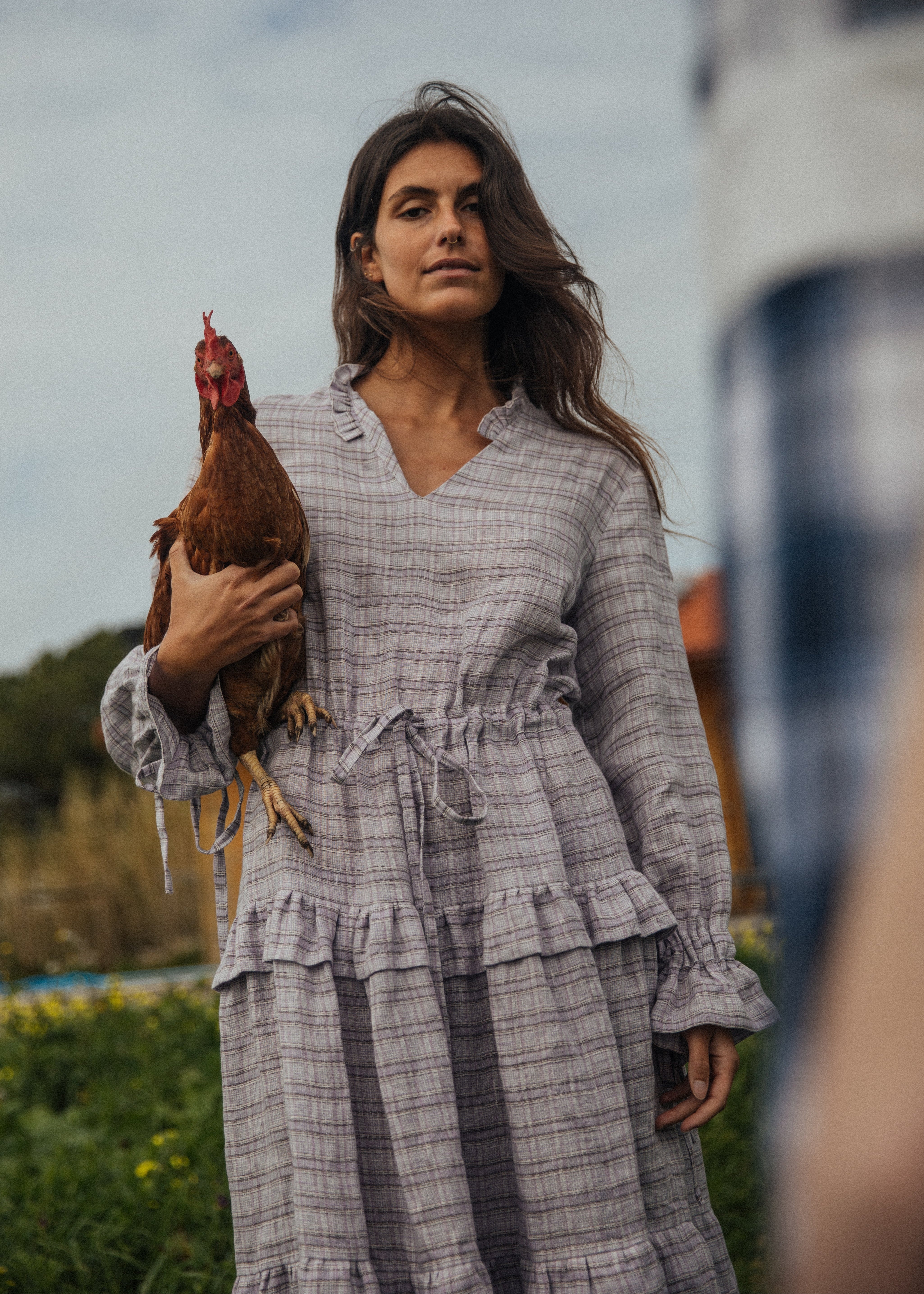 Romantic long linen dress - CARMEN_1