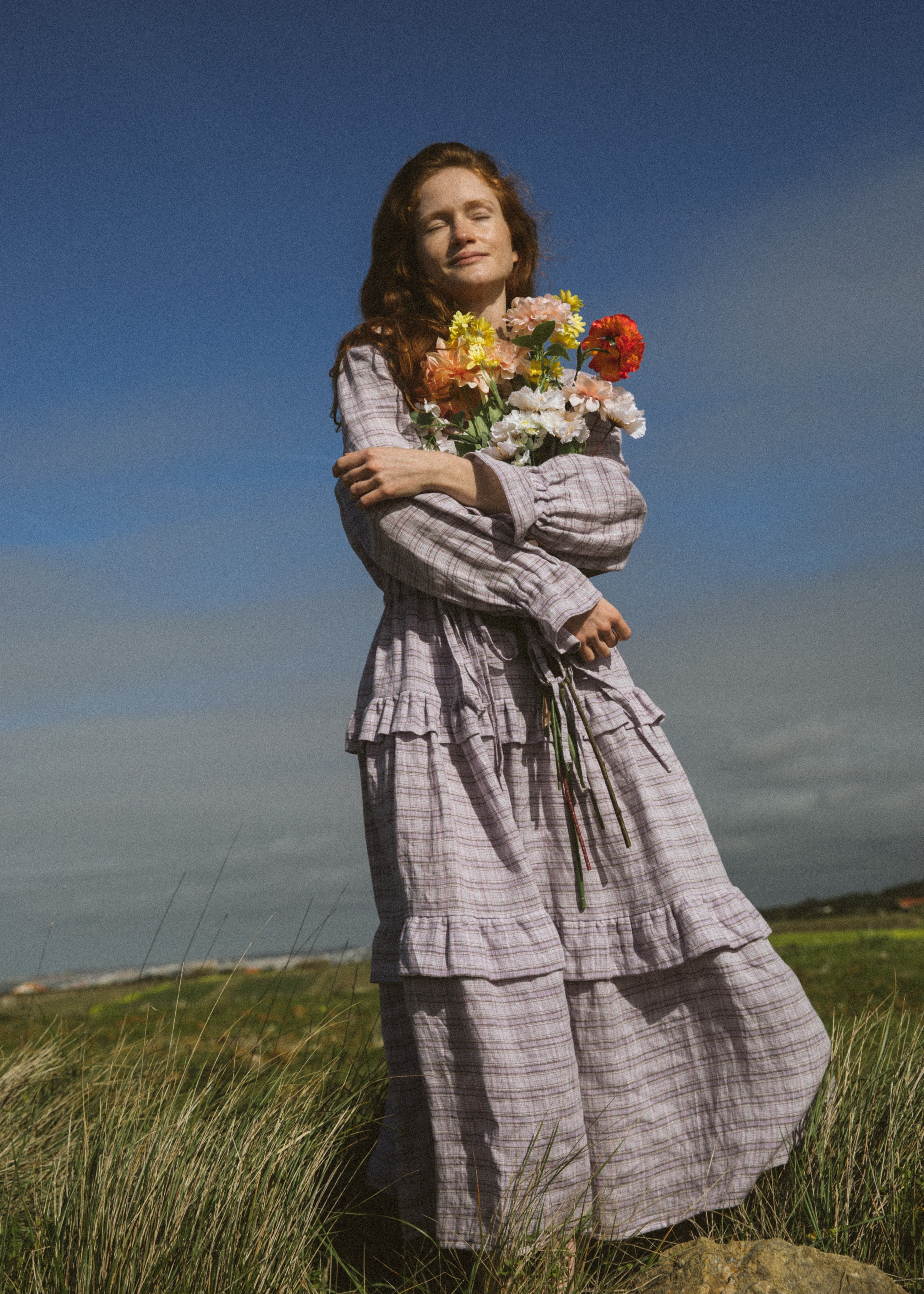 Romantic long linen dress - CARMEN_3