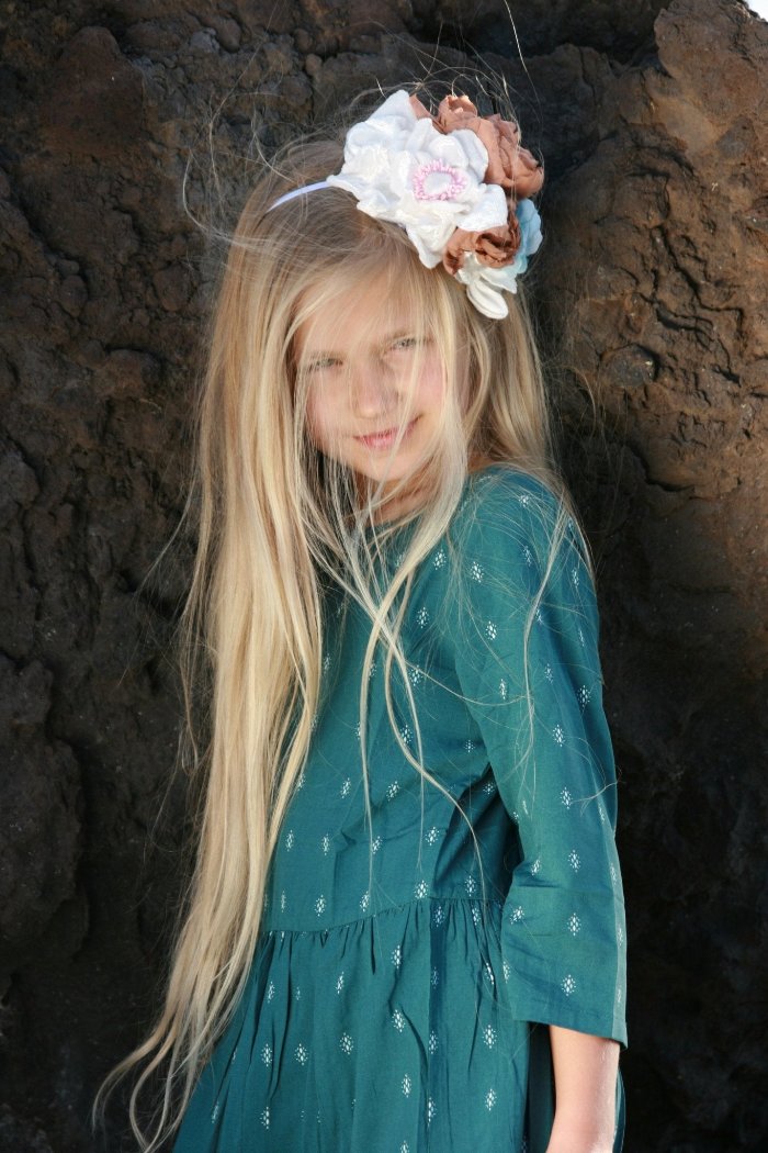 Silk and velvet flowers headpiece - COFFEE LOVERS-5- MajulaHandmade