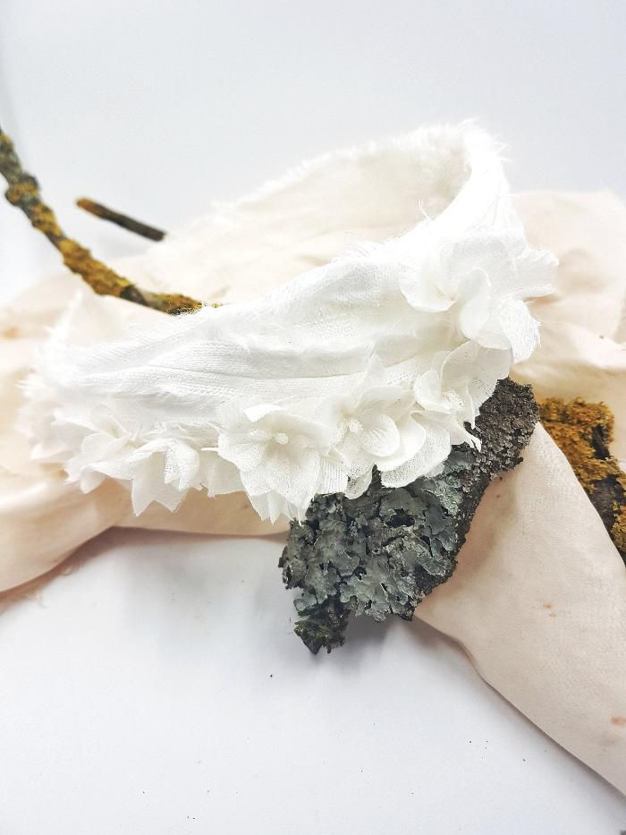 Silk flowers headband for the bride - Jasmine 3