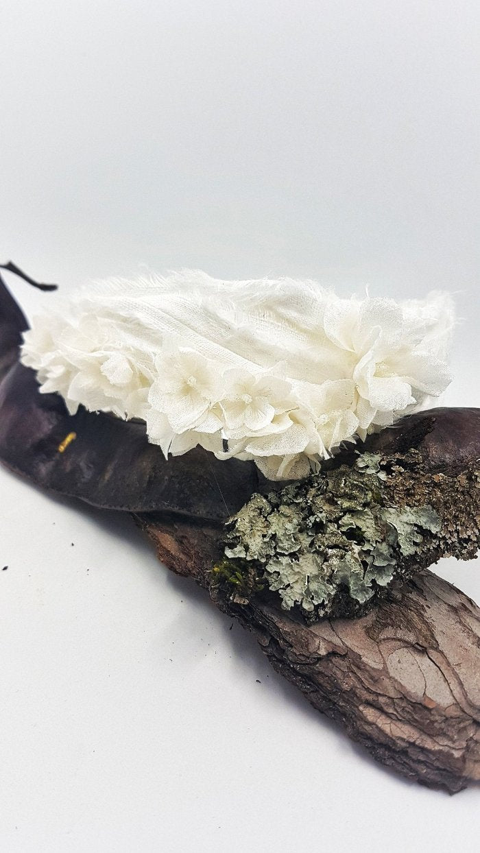 Silk flowers headband for the bride - Jasmine 1