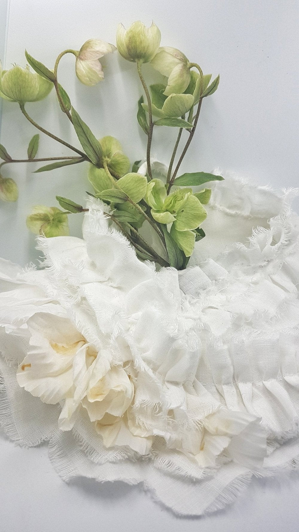 Unique linen ruffle collar-3 - MajulaHandmade