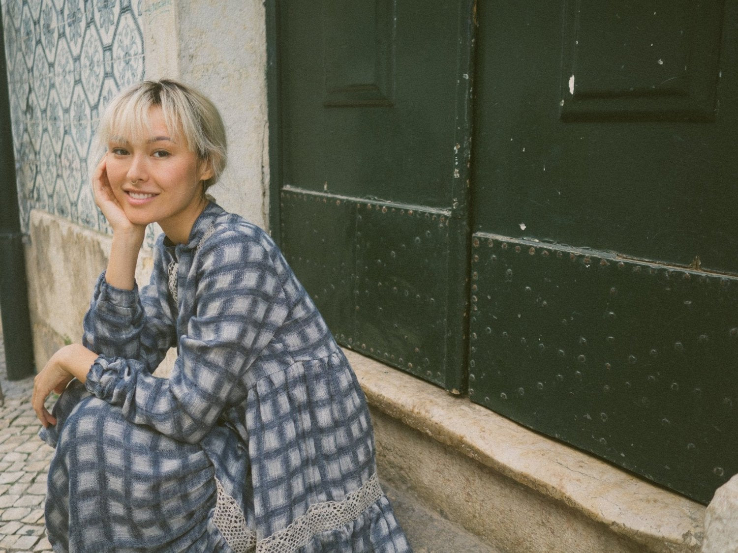 Wide-Fit Linen Dress - PAVEU-12 - MajulaHandmade