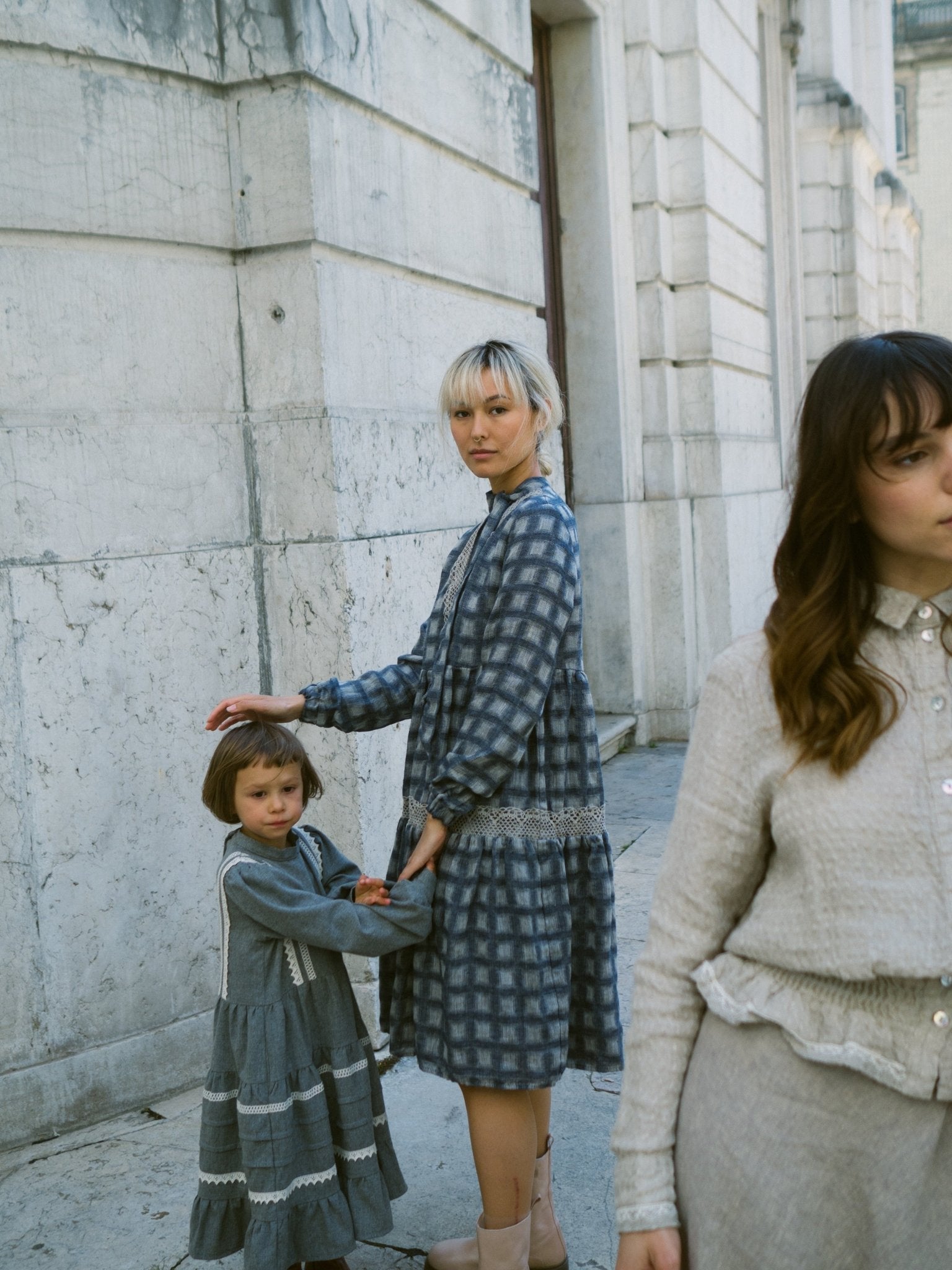 Wide-Fit Linen Dress - PAVEU-13 - MajulaHandmade