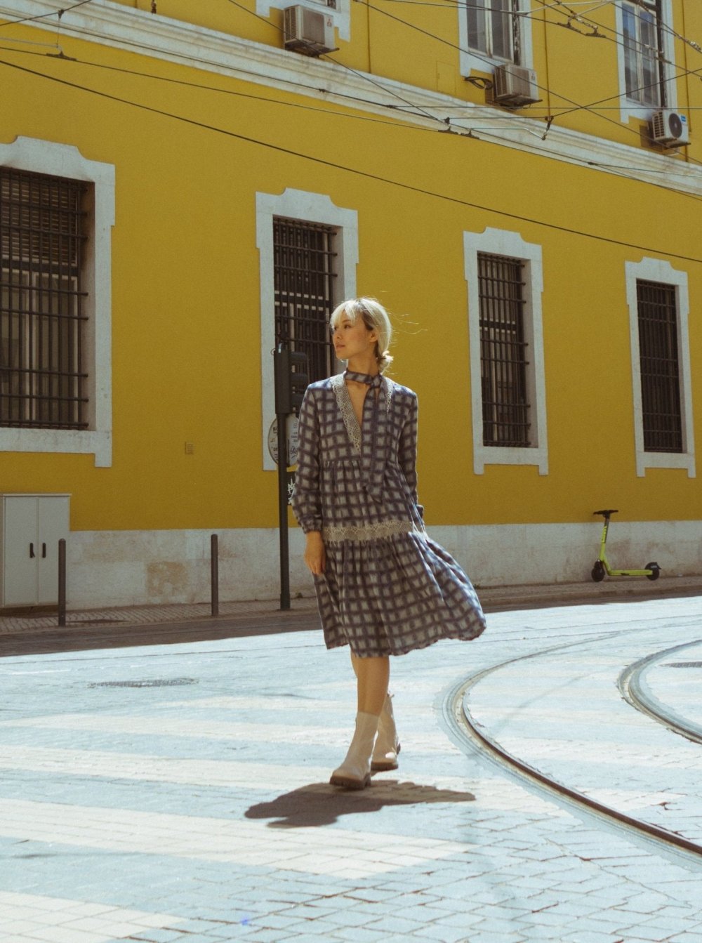 Wide-Fit Linen Dress - PAVEU-3 - MajulaHandmade