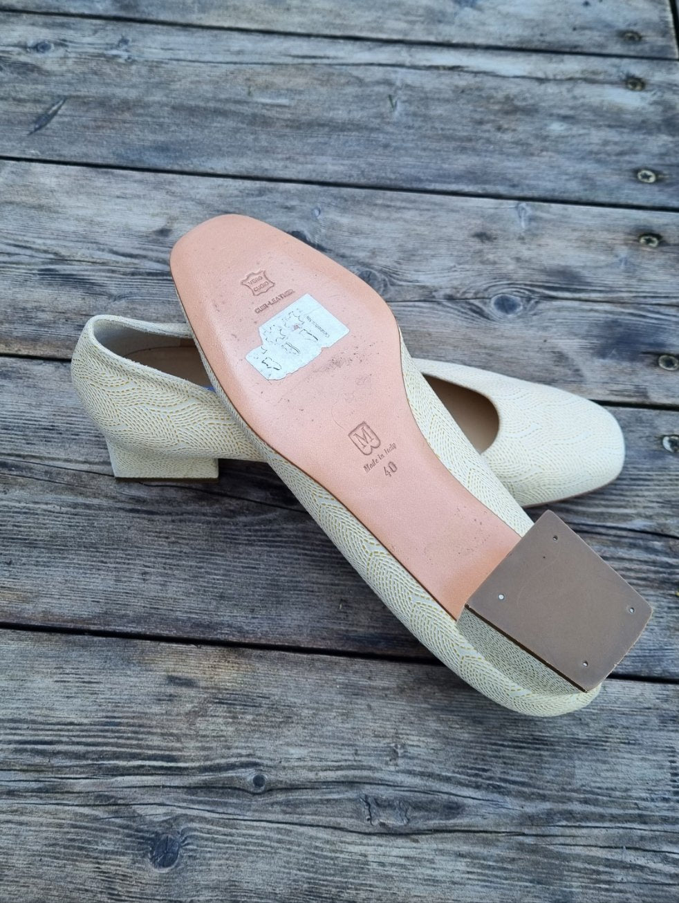 Bruno Mali Milky white all leather pumps - MajulaHandmade