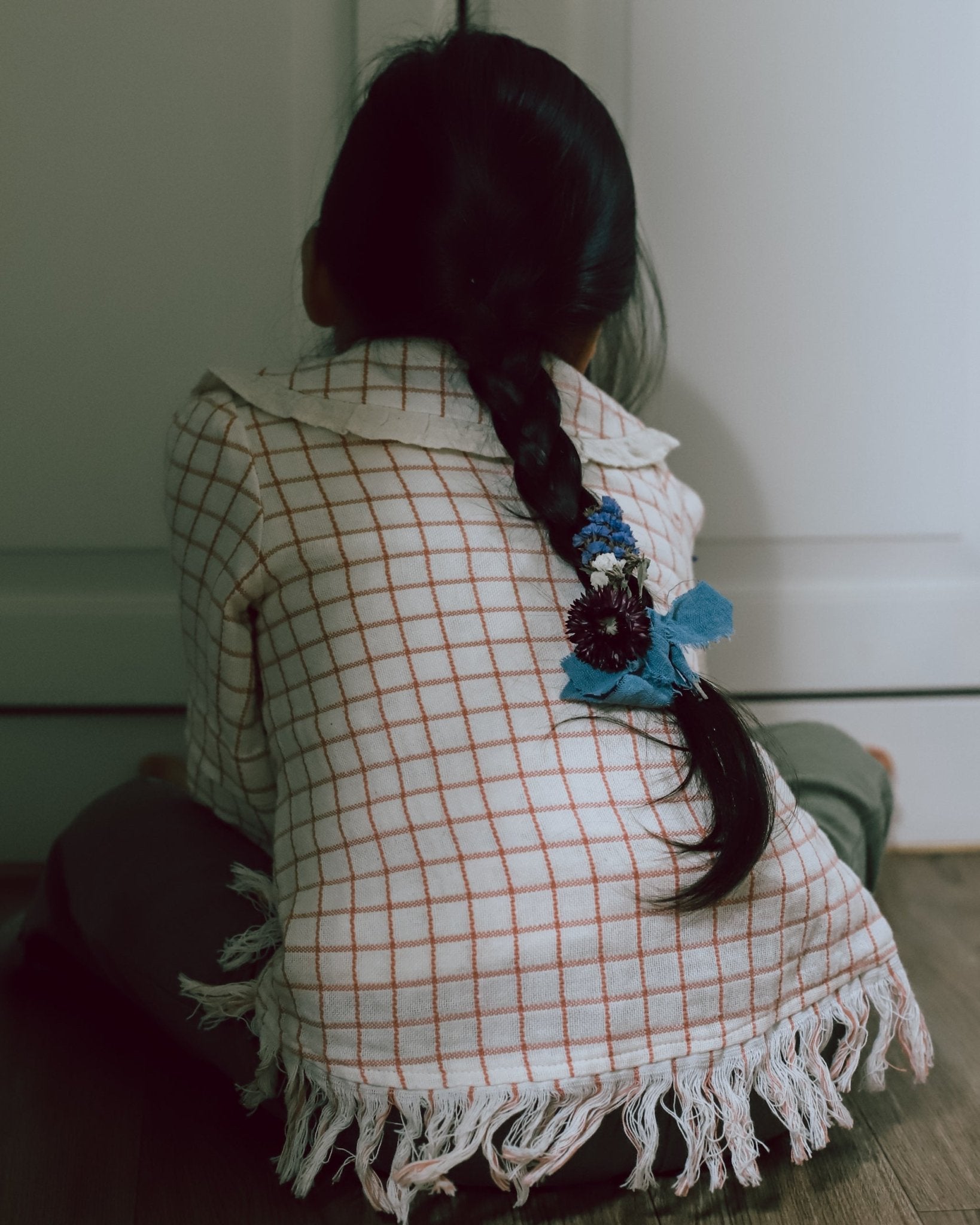 Burned blouse rose - MajulaHandmade