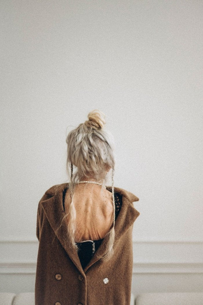 Camel long wool coat - MajulaHandmade