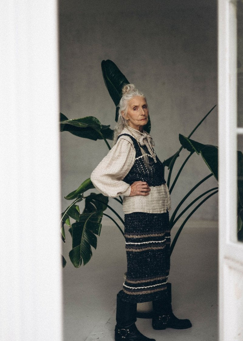 Crocheted wool skirt MINIJA - MajulaHandmade