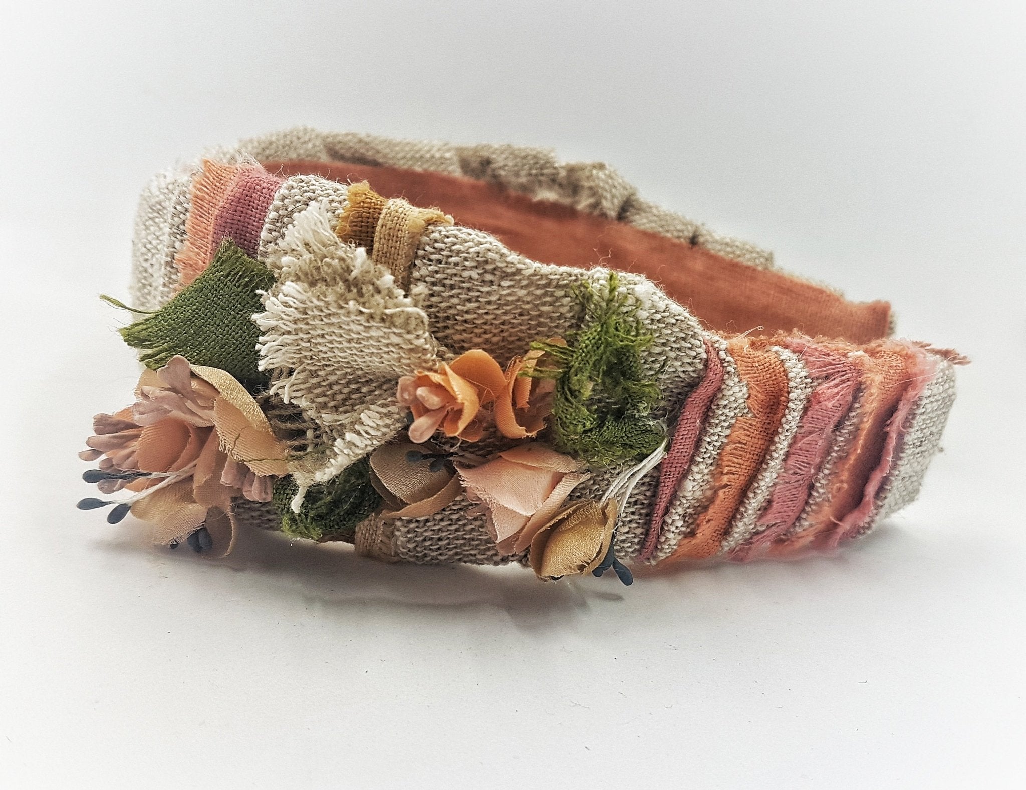 Dried flowers headband - MajulaHandmade