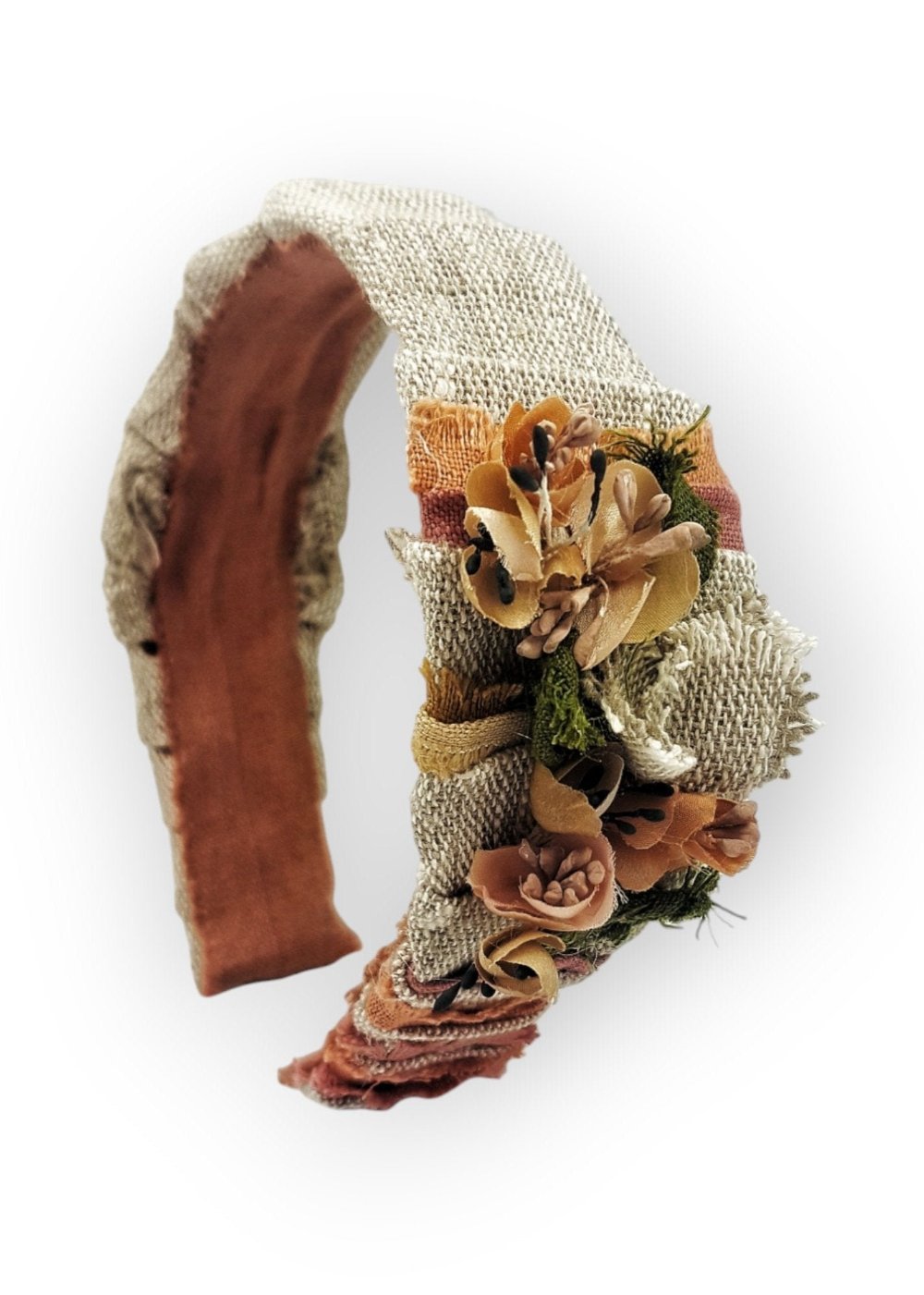 Dried flowers headband - MajulaHandmade