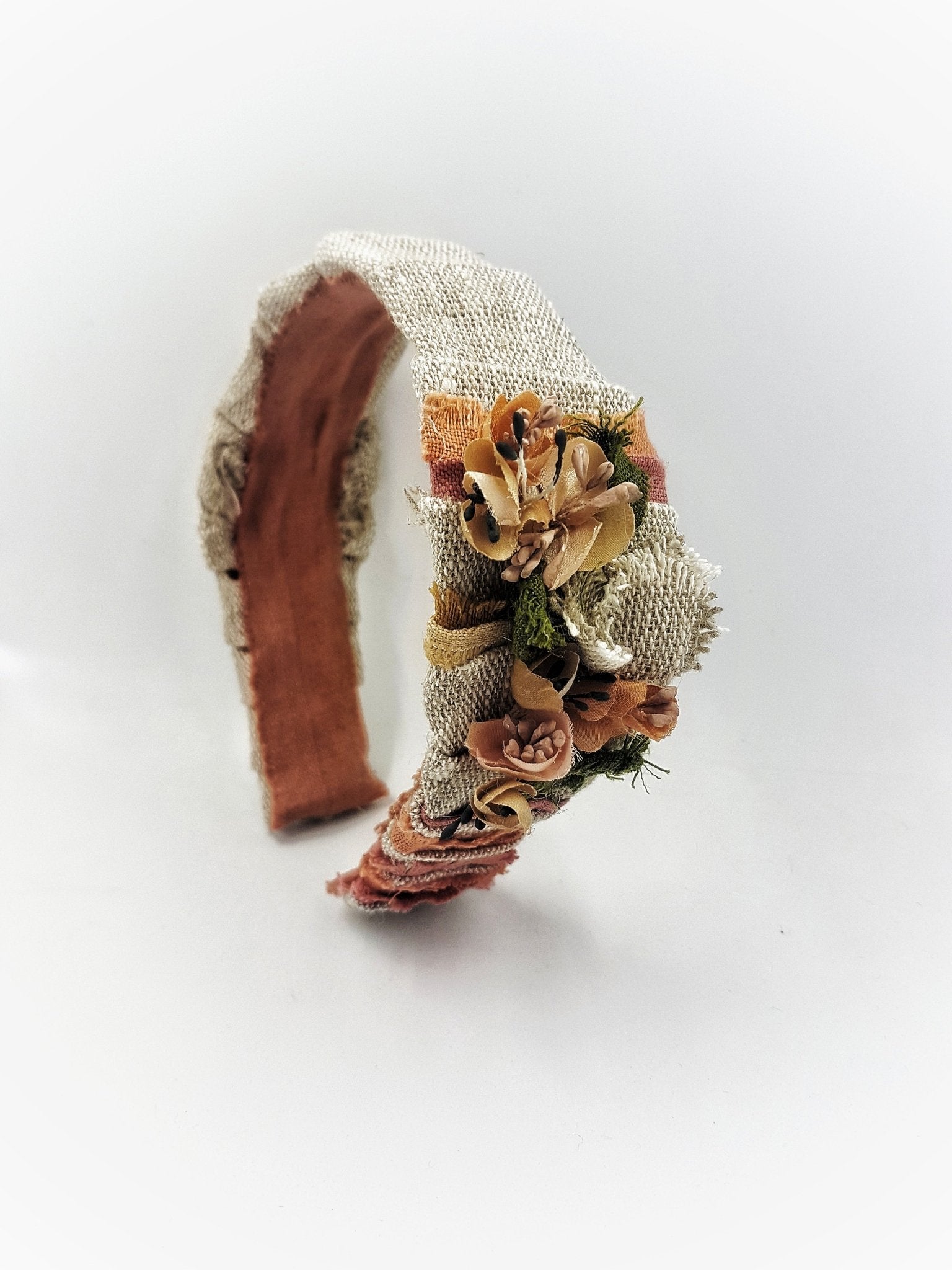 Dried flowers headband - MajulaHandmade