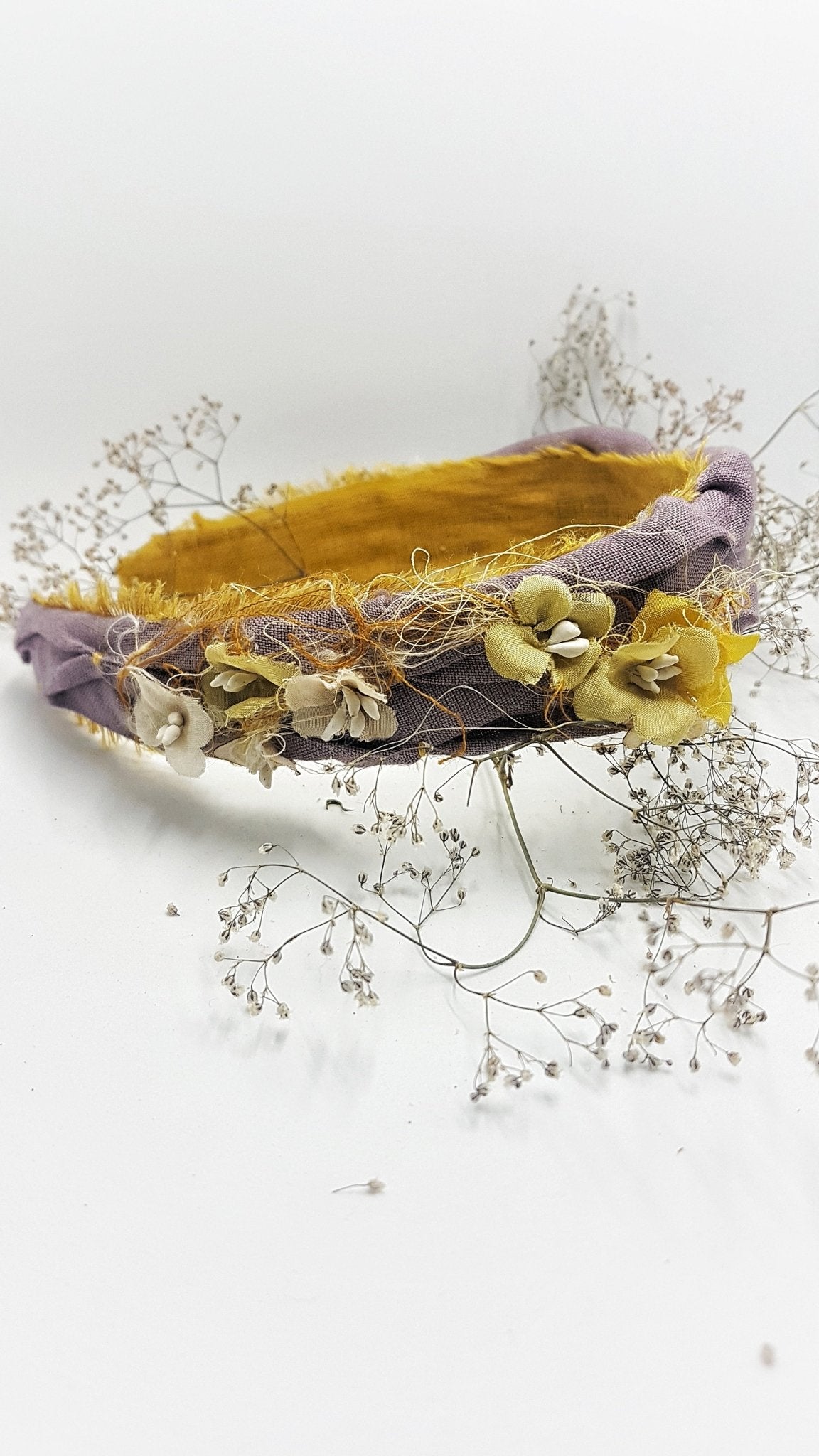 Evening gold headband - MajulaHandmade