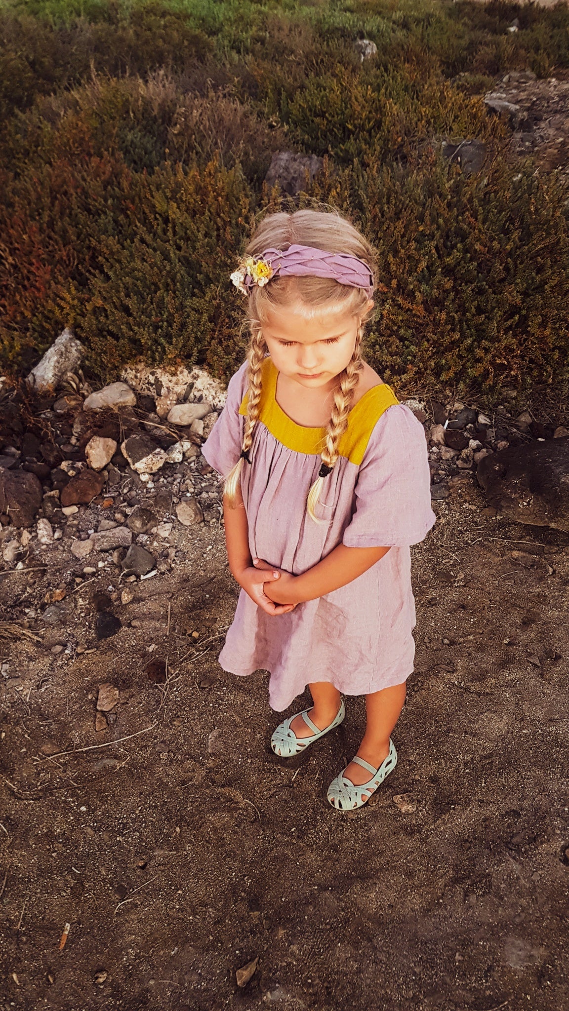 Evening gold headband - MajulaHandmade