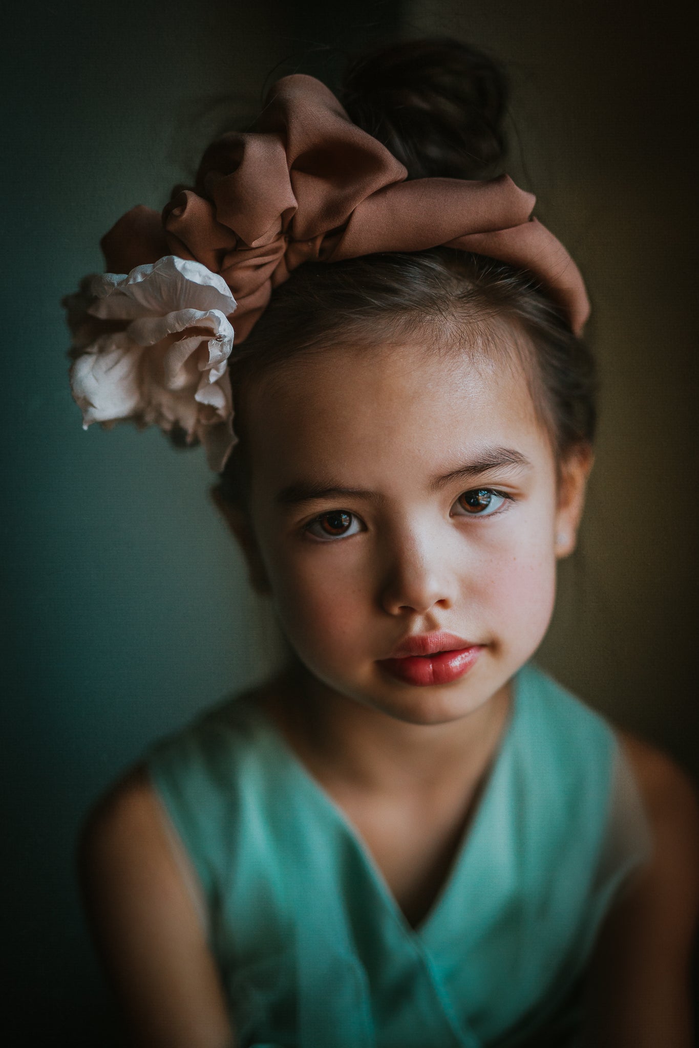 Flower bow headband - MajulaHandmade