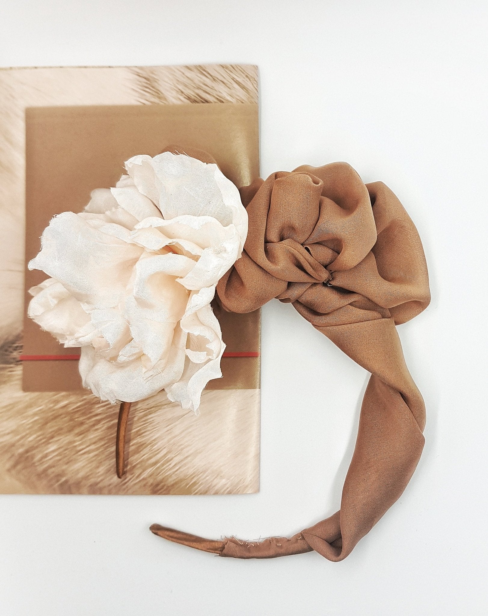 Flower bow headband - MajulaHandmade