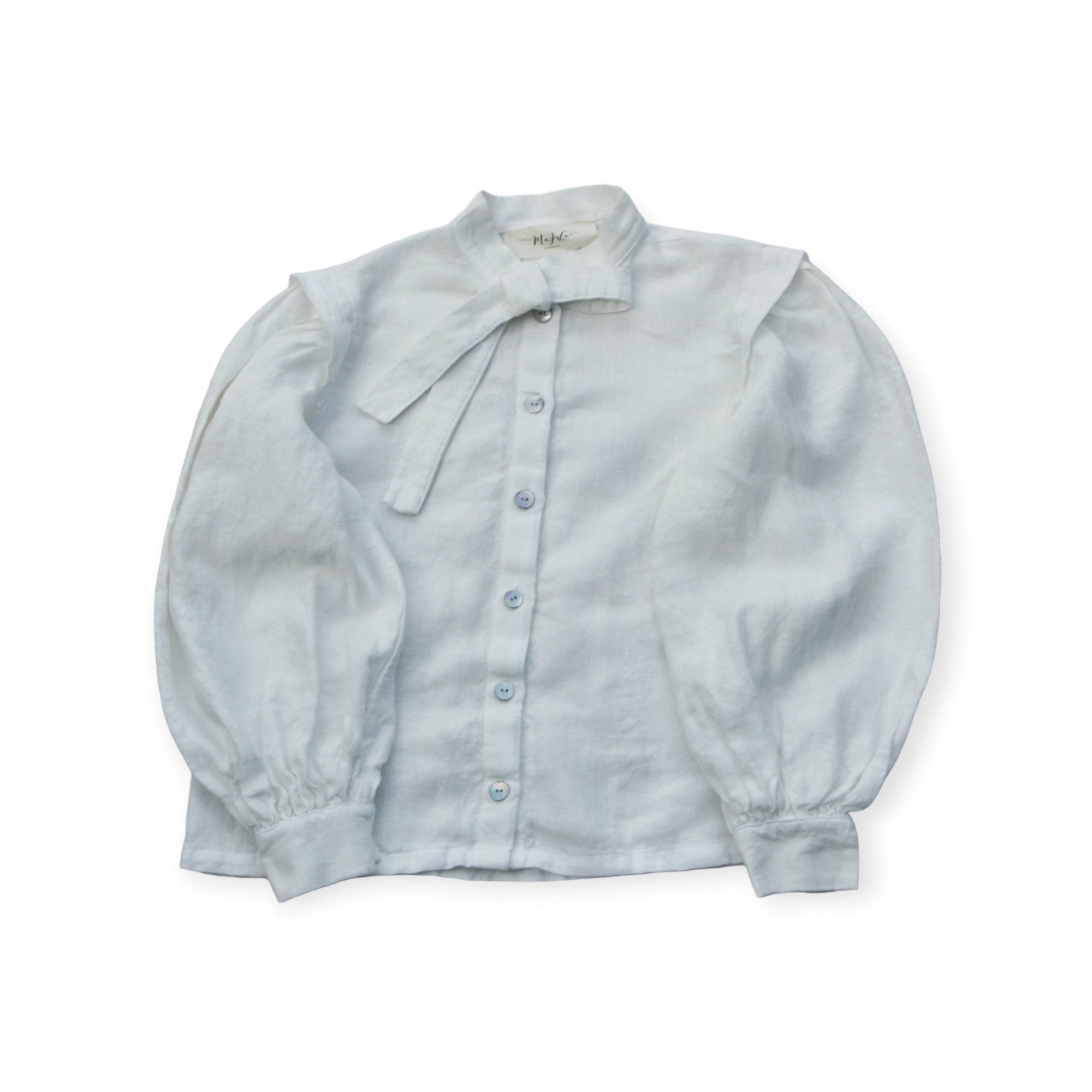 Folk girls blouse/white - MajulaHandmade