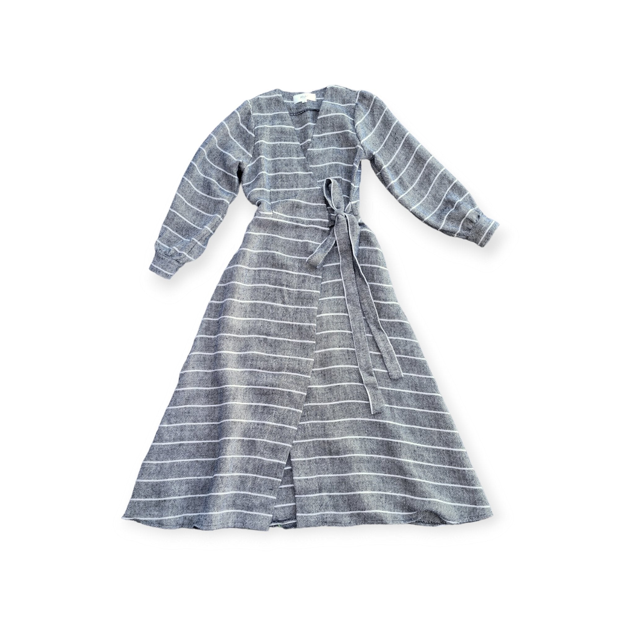 Heavyweight long linen dress - KOTRYNA - MajulaHandmade