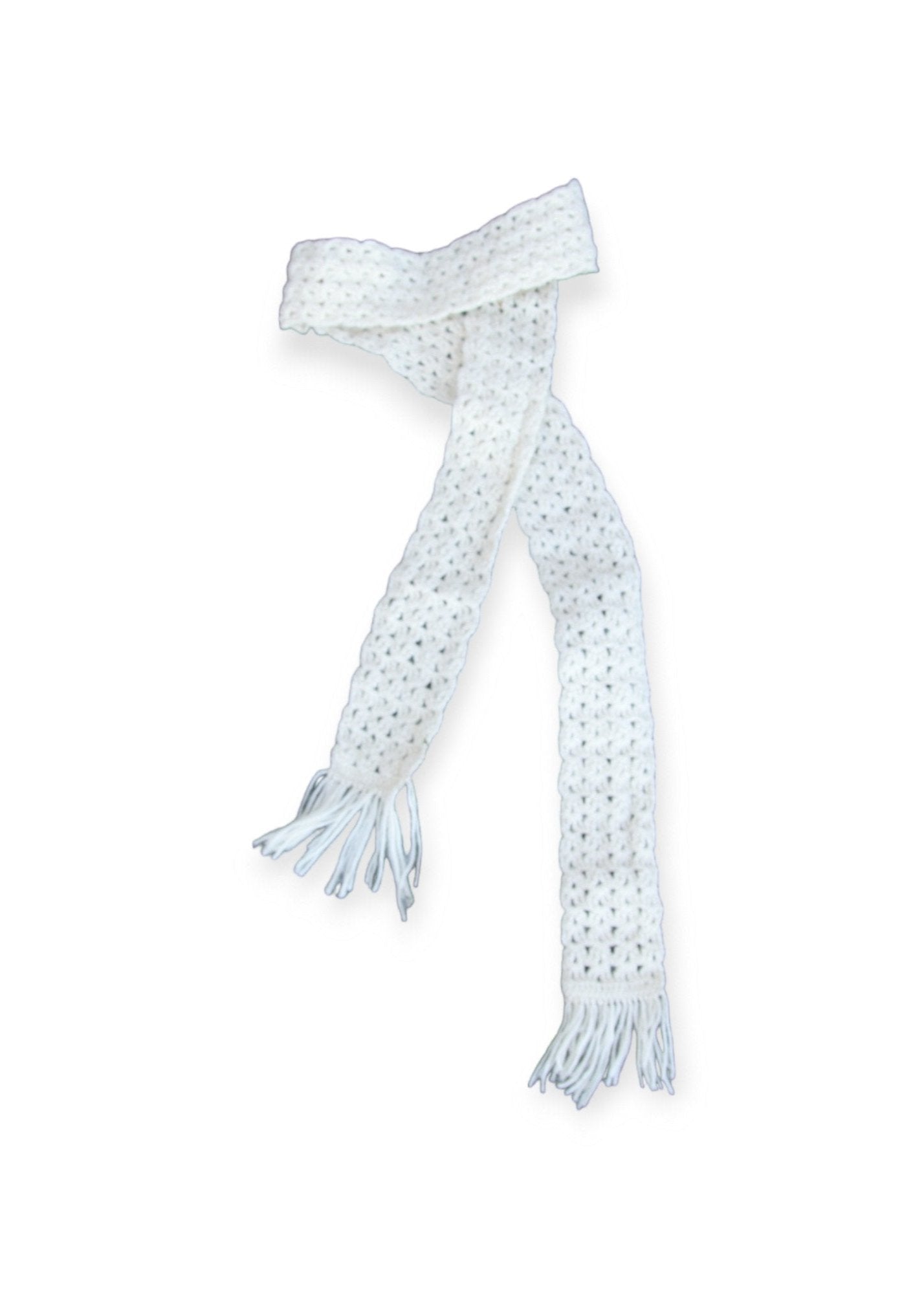 Long crocheted scarf - MajulaHandmade
