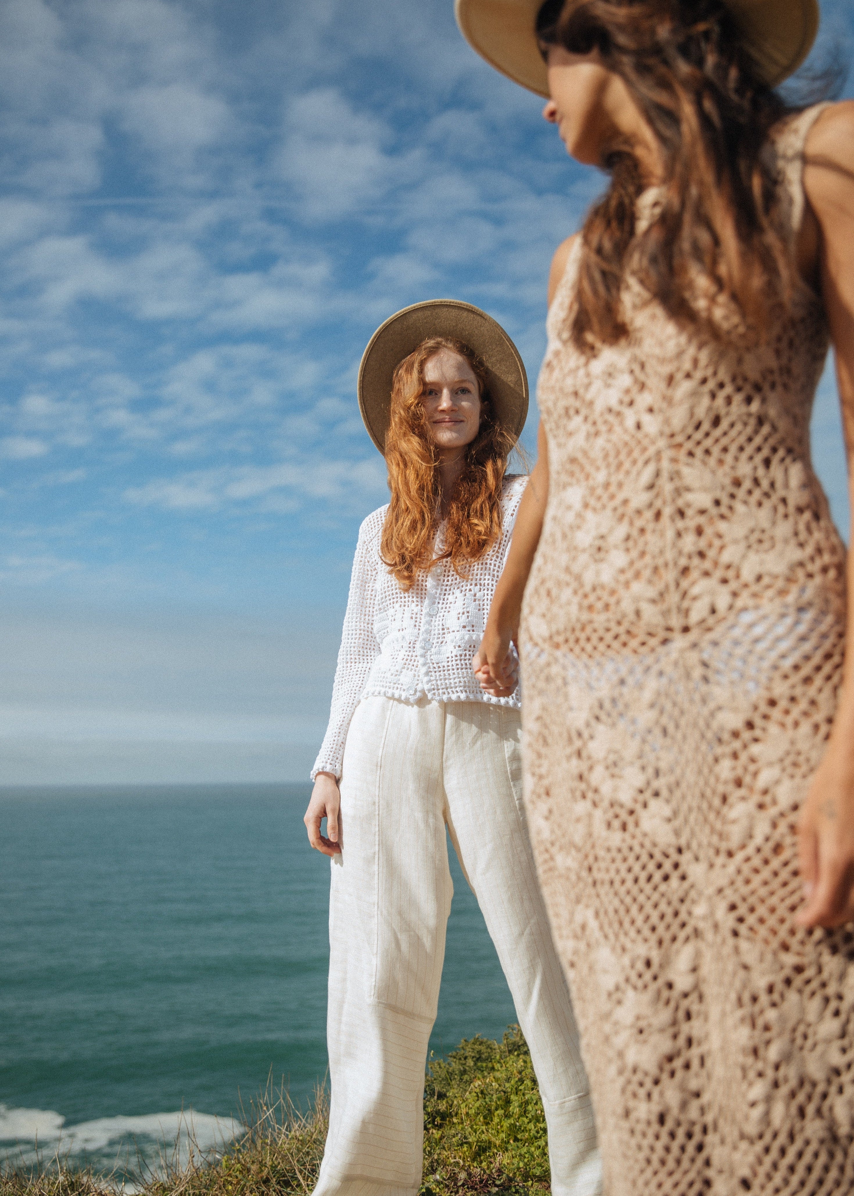 long crocheted dress