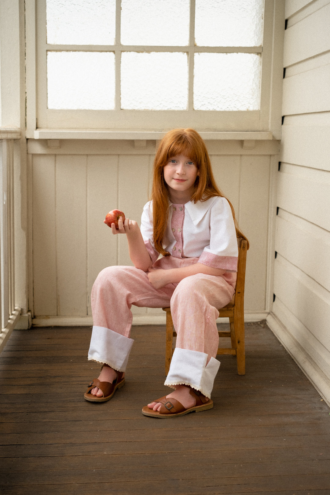 Striped linen pants -Lilly