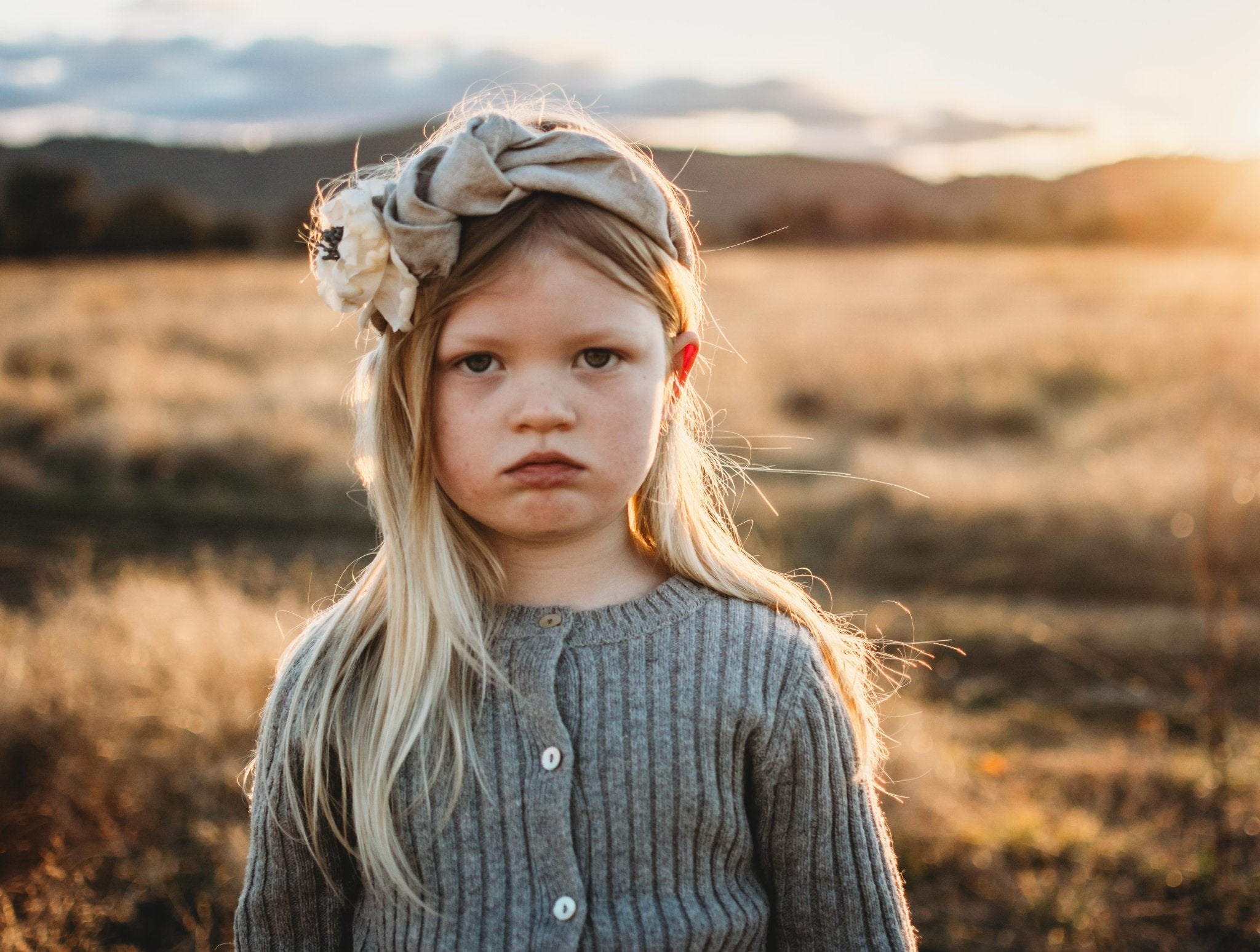 The grand peony linen headband - MajulaHandmade