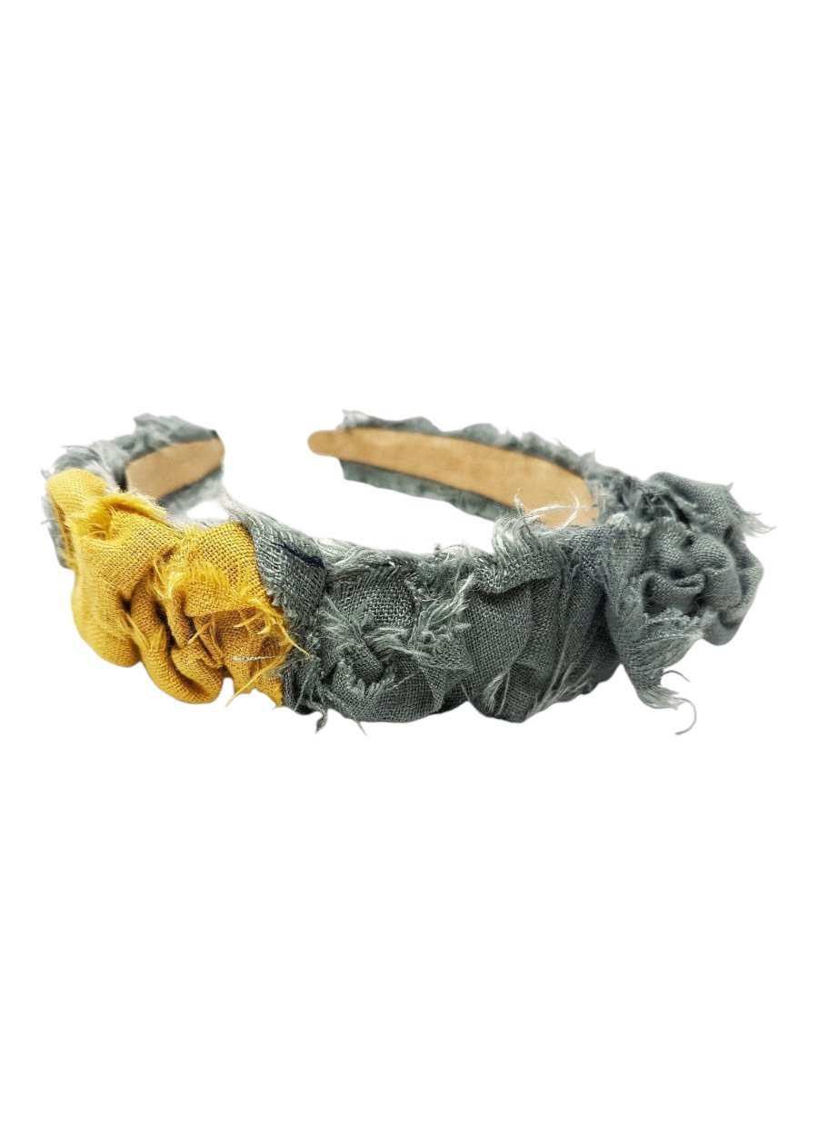 The shabby chic linen headband - MajulaHandmade