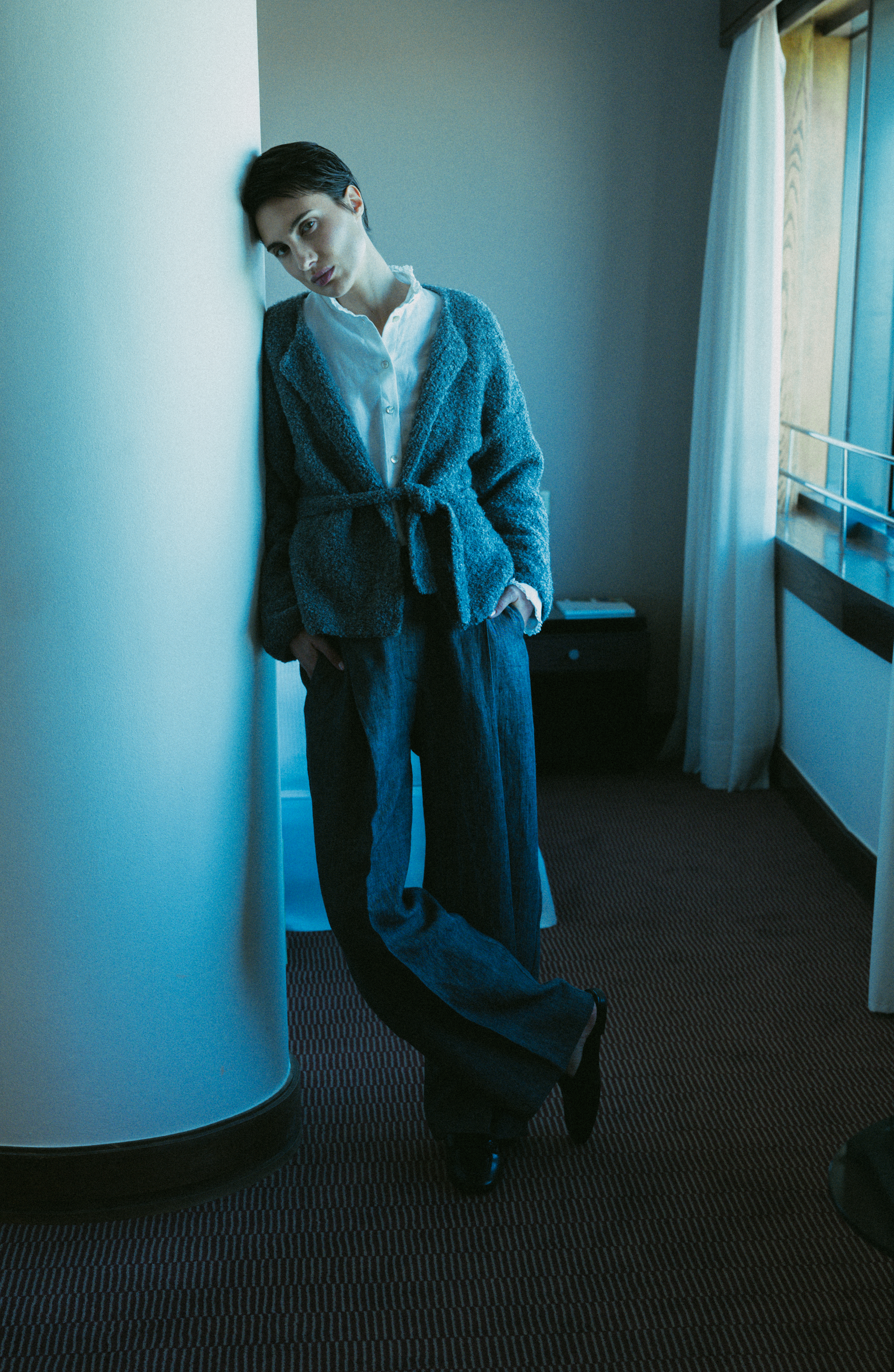 The Émilie Cardigan – Textured Wool Blend