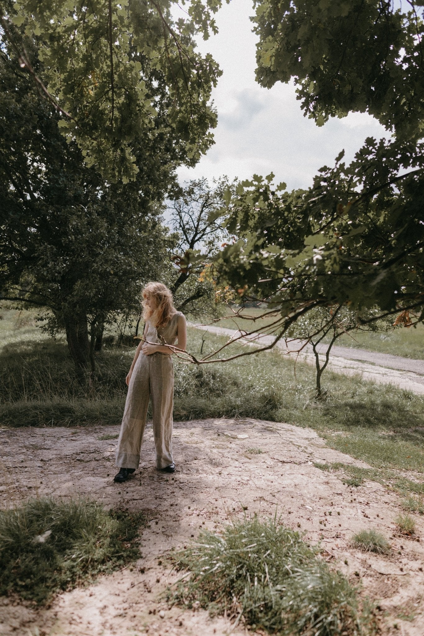 Wide leg pantsuit - Sandy - MajulaHandmade