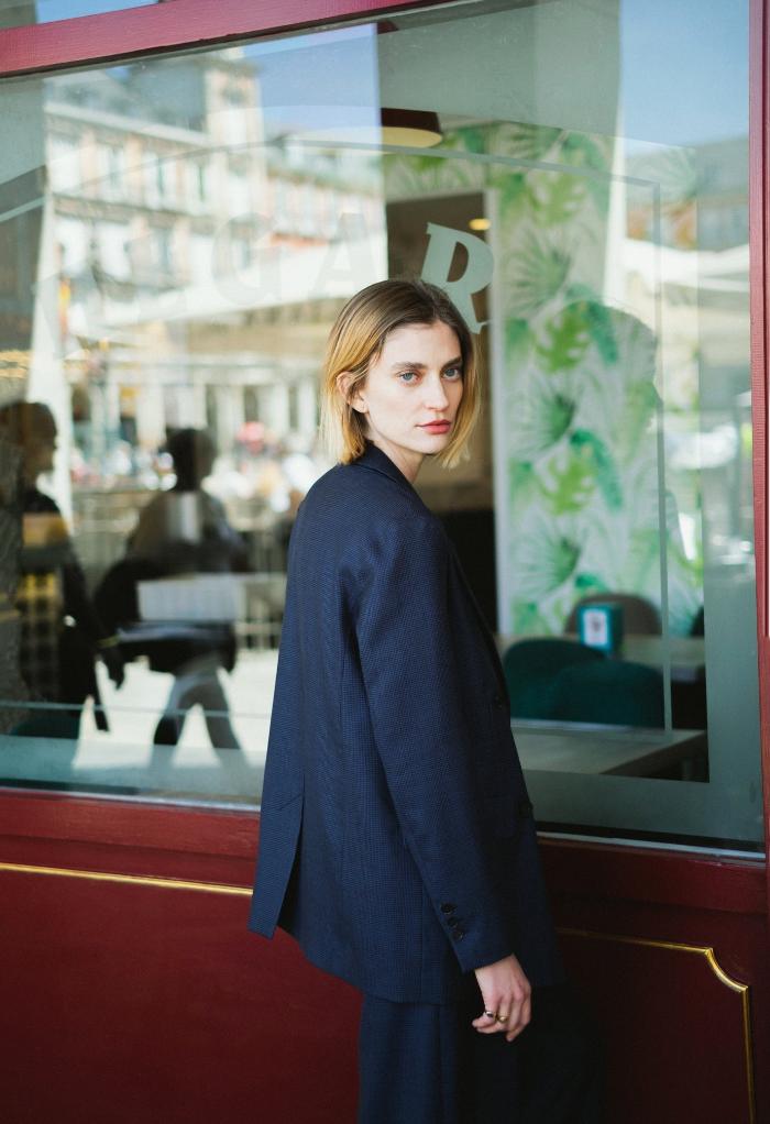 Women's wool blazer - KARTA - MajulaHandmade